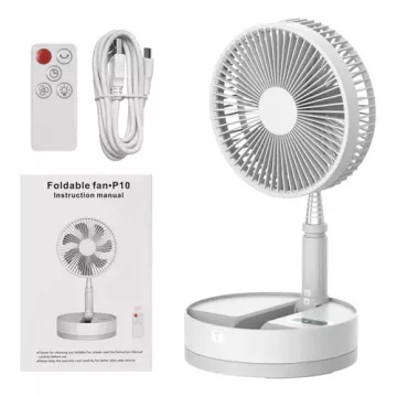 VENTILADOR DE MESA RECARGA 2301- TELESCOPIC FOLDING FAN