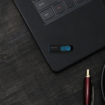 MEMORIA USB 3.2  UV320 64GB NEGRA/AZUL - ADATA