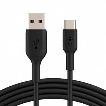 CABLE USB-C A USB-A COLOR NEGRO 2M
