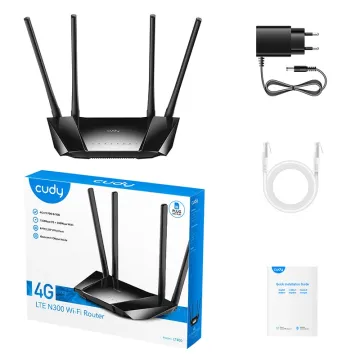 N300 WiFi 4G LTE Cat.4 Router, 300Mbps Wi-Fi, 4 Puertos 10/100M RJ45, Nano SIM