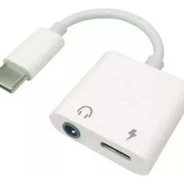 Adaptador tipo c a 3.5mm + carga jbc039