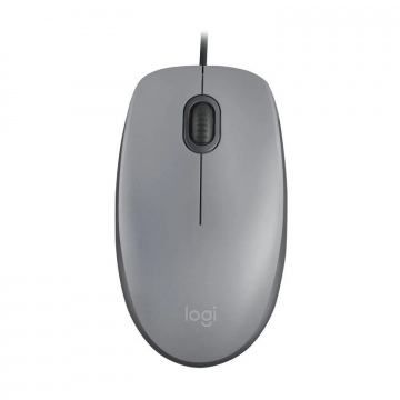 MOUSE ALAMBRICO LOGITECH M110 PLATEADO