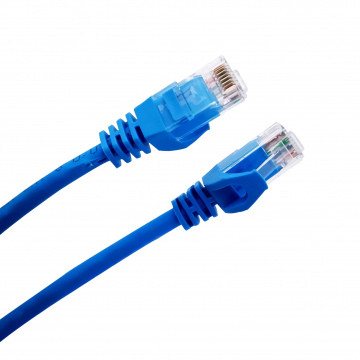 PATCH CORD CAT 6 ULTRA DELGADO SIN BLINDAR PARA CENTRO DE DATOS  - COLOR AZUL - 2M