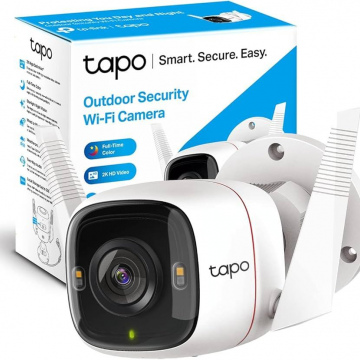 CAMARA IP TP-LINK TAPO C320WS WIFI 2K QHD 4 MP SOPORTA MICROSD 256GB IP66 ALARMA FUNCIONA CON GOOGLE Y ALEXA.